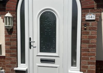 Composite Front Door with Arch Frame