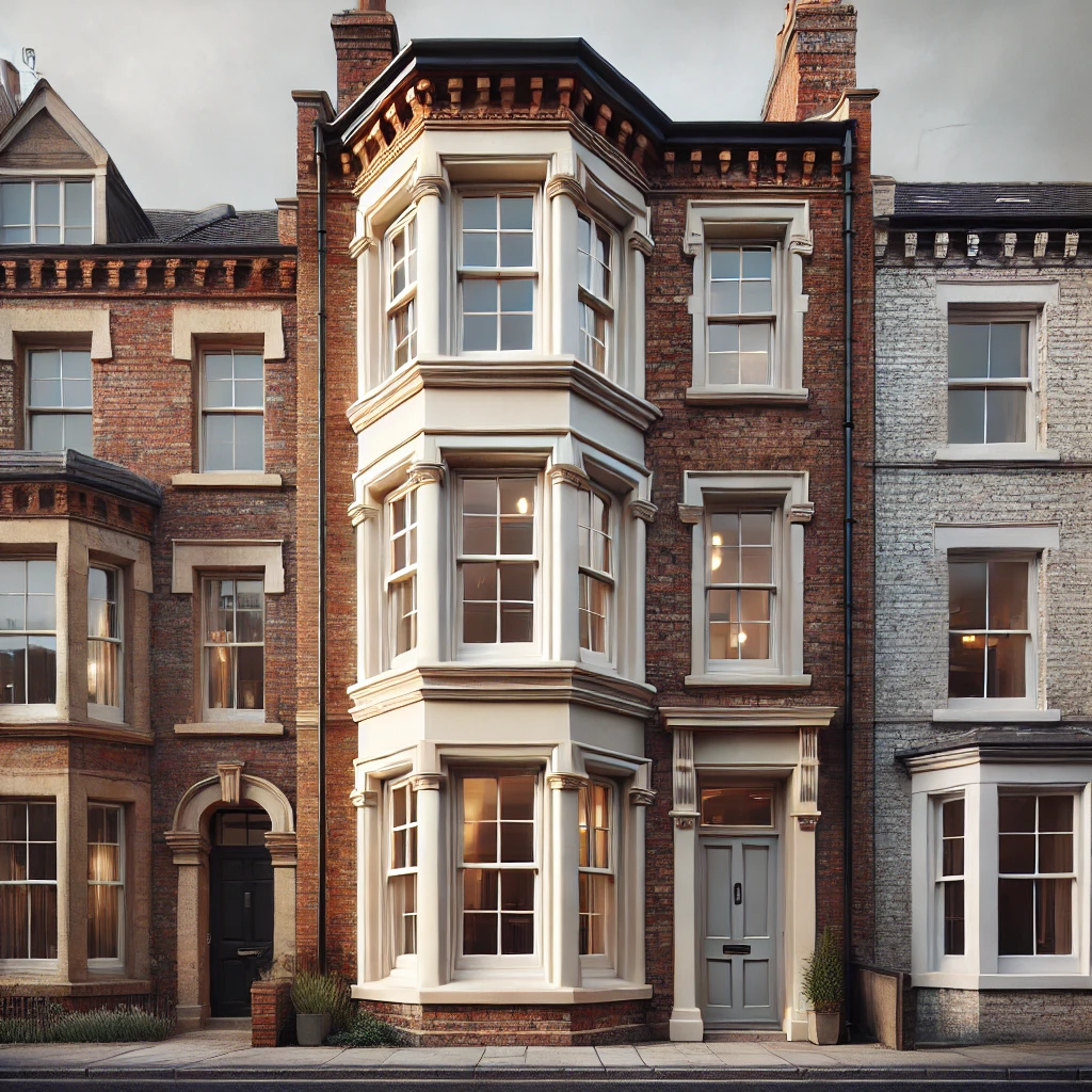 uPVC sash windows in property