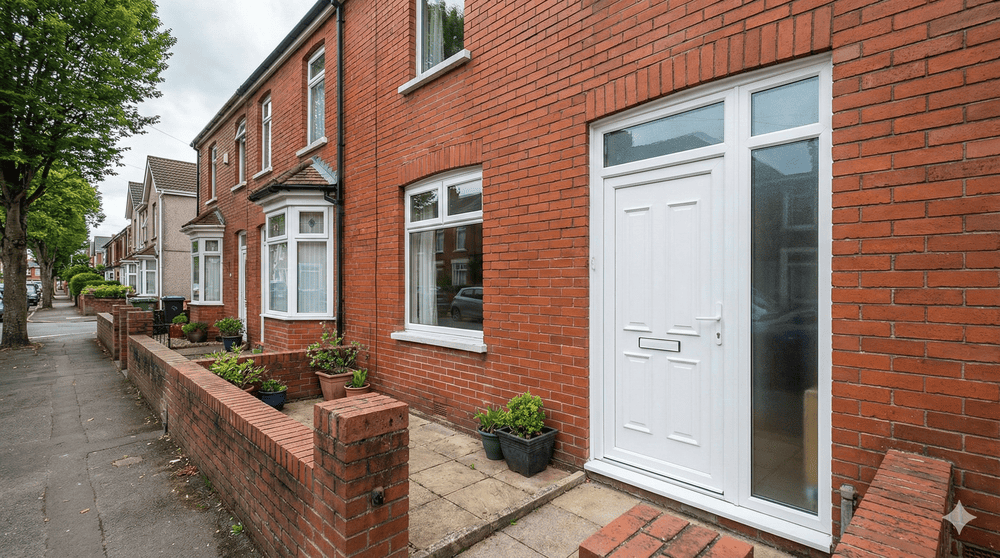 uPVC front door supplied by Nova Trade Frames the UK's leading manufacturer and supplier of uPVC and Aluminium doors, windows and conservatories